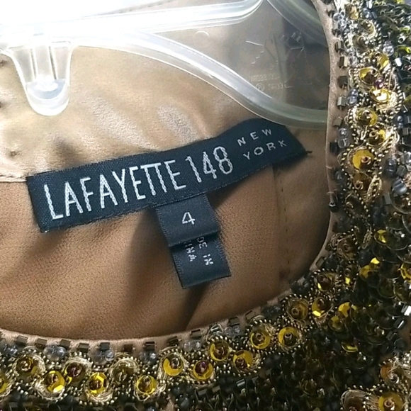 COPY - Lafayette 148 NY Beaded Tank size 4. 100% silk - Picture 3 of 14